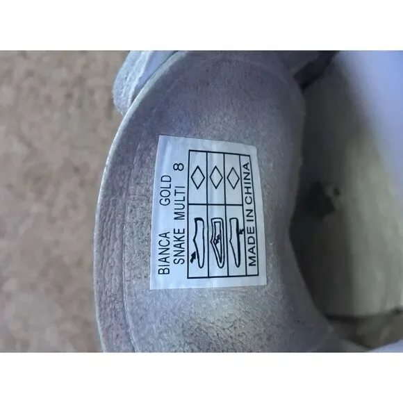 Vintage Hanana Bianca Snake Causal women’s Shoe Size 8 - Picture 8 of 8